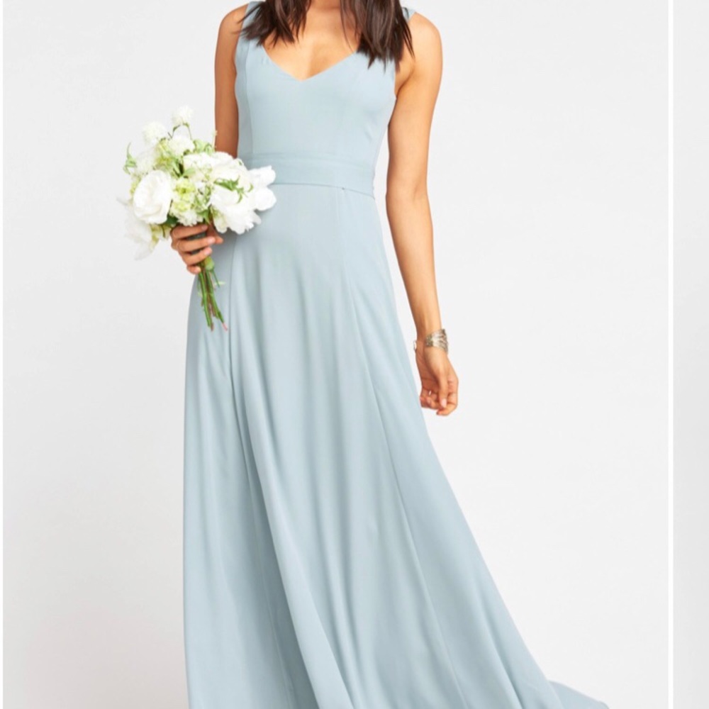 JENN MAXI DRESS ‘ SILVER SAGE CRISP XXS